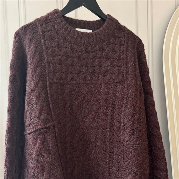 Isabel Marant Etoile Deotille Strik, Burgundy